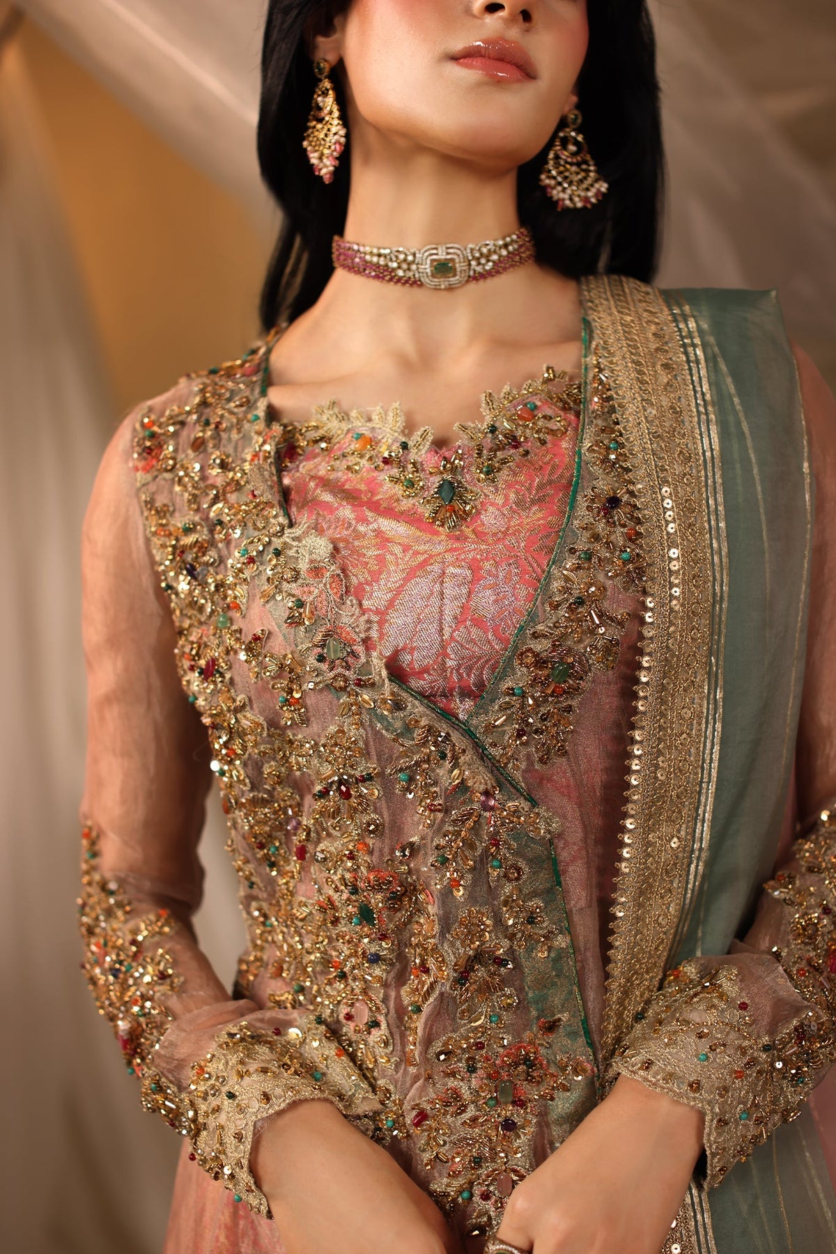 Musferah Saad | Casa Blance |Mughal Blossom by Musferah Saad - Designer Dress  - Type : Ladies Clothes - Available at Libayah - 100% Original 