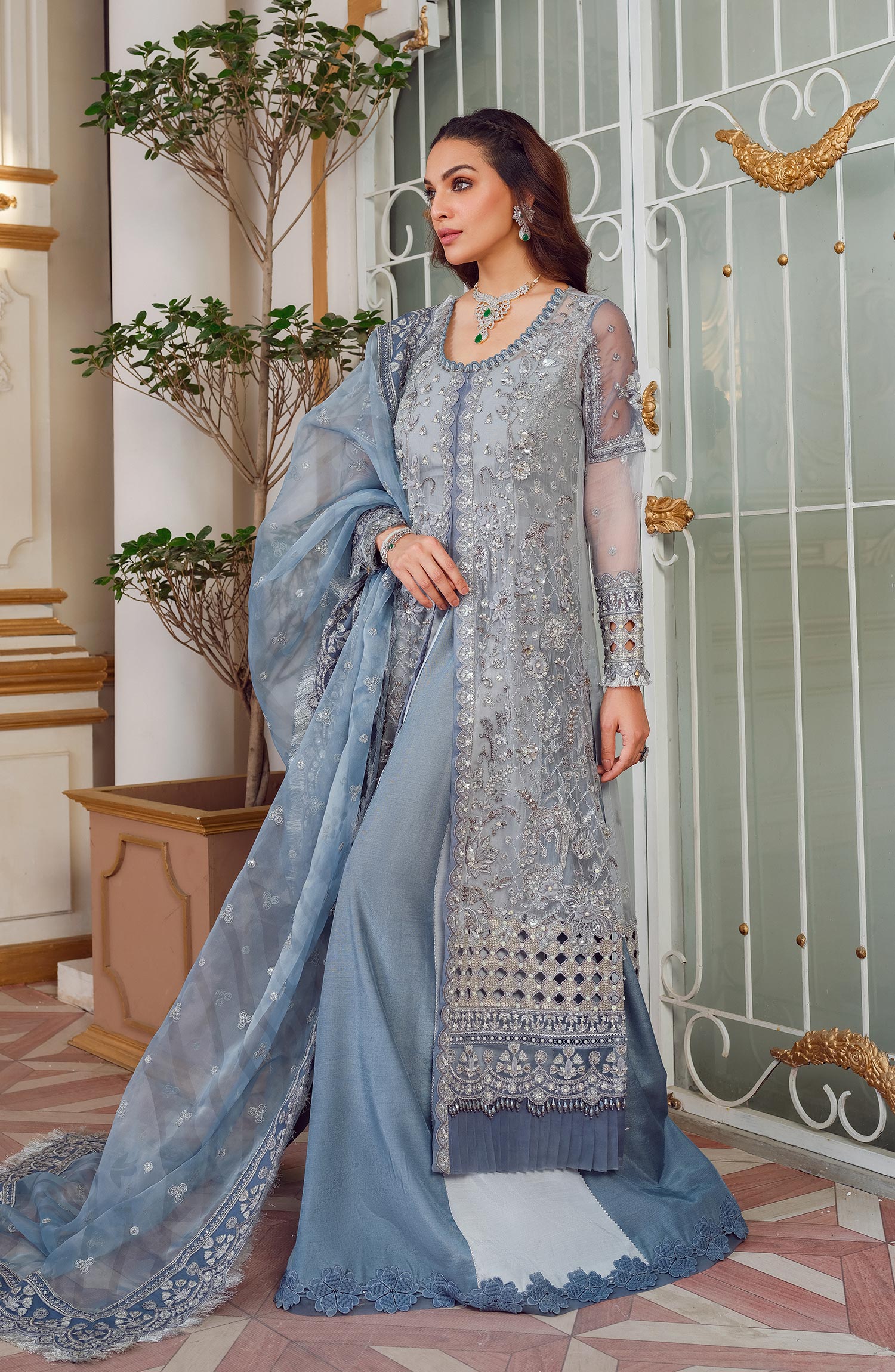 Mina Kashif | Luxury Pret | MK23-13-A/B by Mina Kashif - Designer Dress - Type: Formal - Available at Libayah - 100% Original