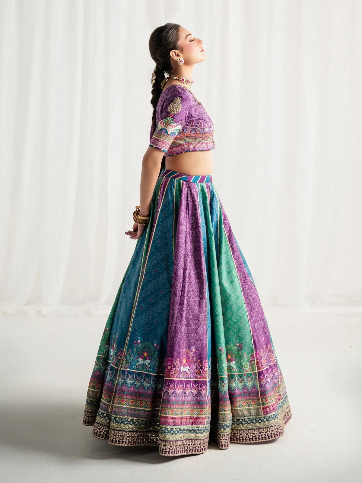 Gulaal | Aira Printed Silk | Mosaic Muse by Gulaal - Designer Dress  - Type : Ladies Clothes - Available at Libayah - 100% Original 