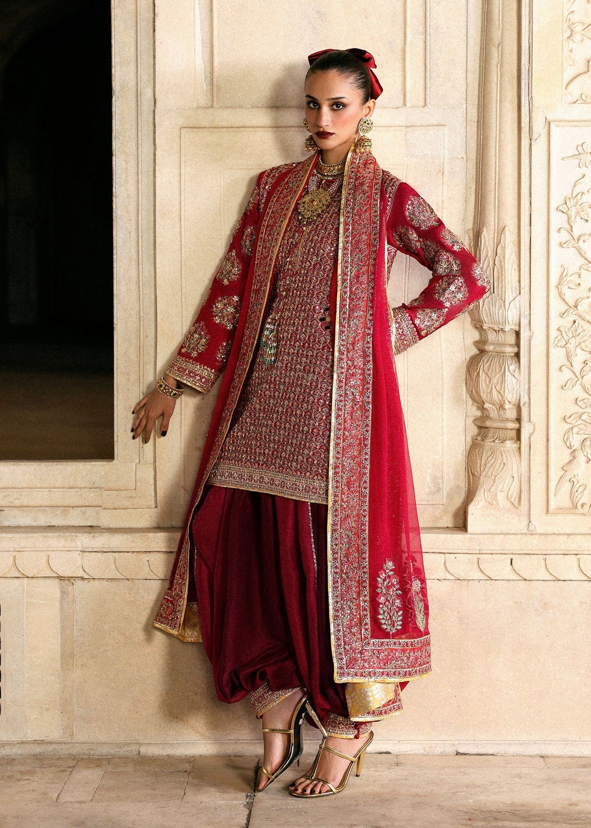 Hussain Rehar | Luxury Pret AW 25 | Crimselle by Hussain Rehar - Designer Dress  - Type : Ladies Clothes - Available at Libayah - 100% Original 