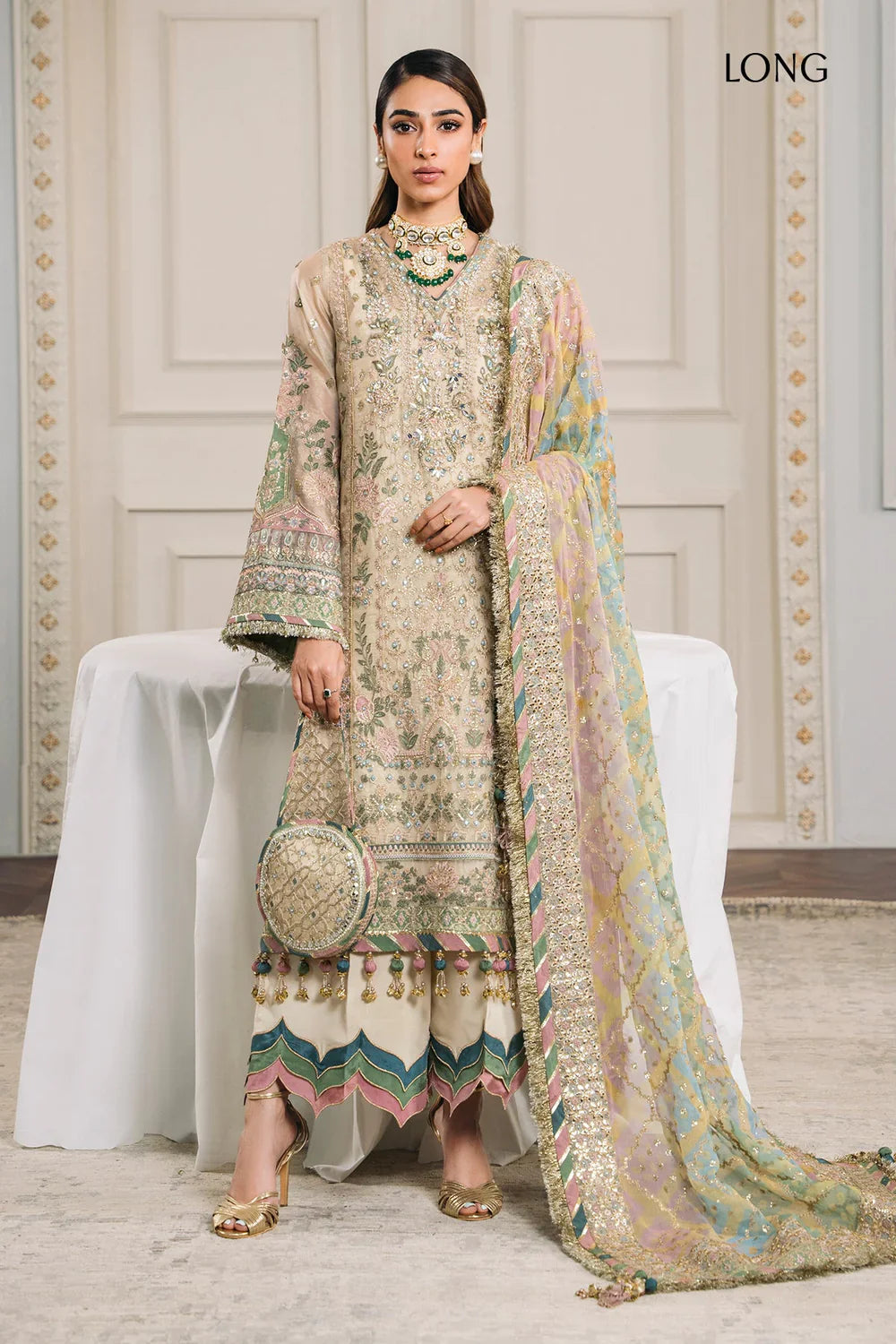 Baroque | Chantelle Embroidered Collection | CH12-04 by Baroque - Designer Dress - Type: Ladies Clothes - Available at Libayah - 100% Original