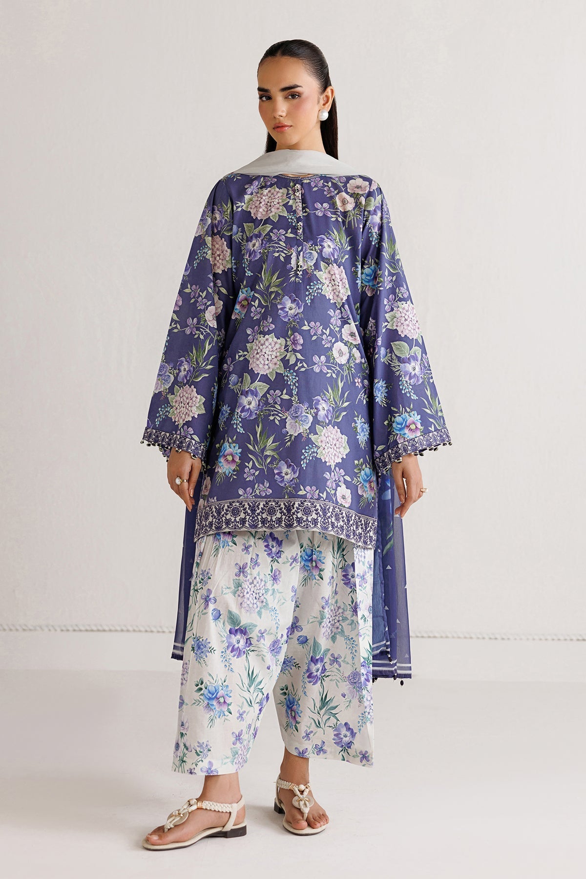 Baroque | Luxury Summer Pret |  UF-4496 by Baroque - Designer Dress  - Type : Ladies Clothes - Available at Libayah - 100% Original 