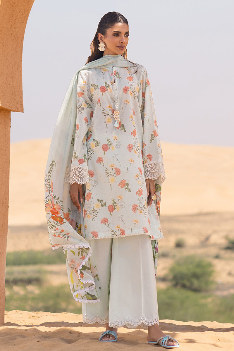 Cross Stitch | Eid Lawn 24 | AQUA GLAZE by Cross Stitch - Designer Dress - Type: Ladies Clothes - Available at Libayah - 100% Original