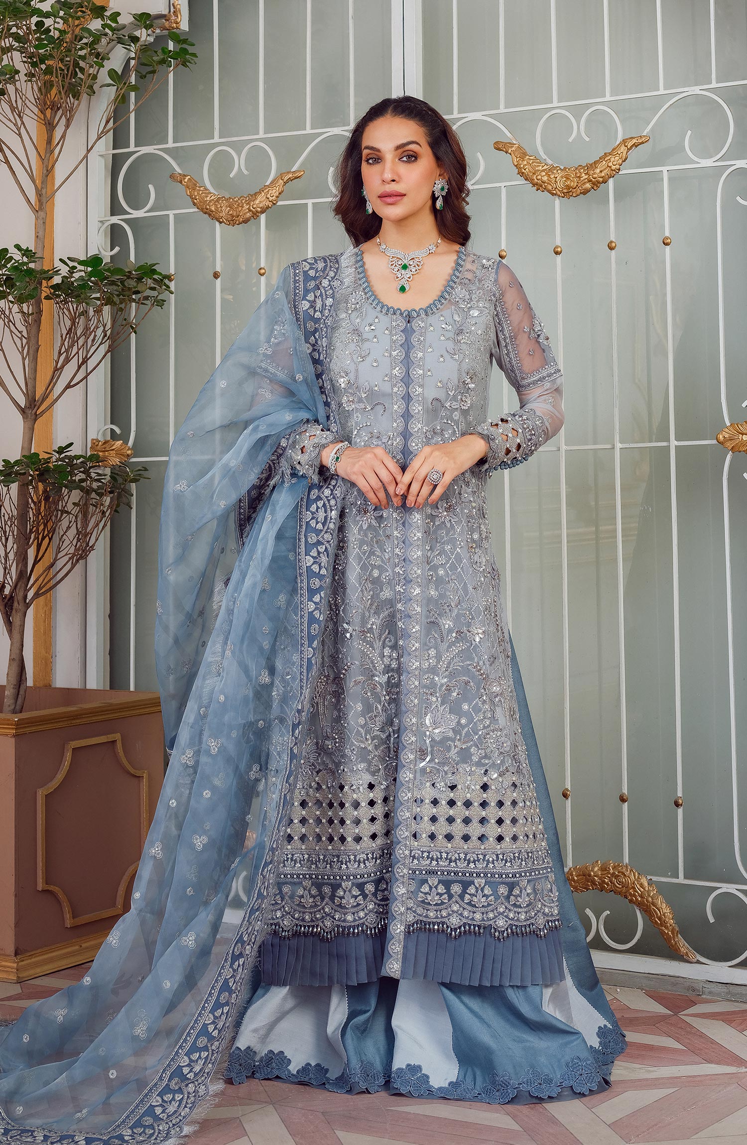 Mina Kashif | Luxury Pret | MK23-13-A/B by Mina Kashif - Designer Dress - Type: Formal - Available at Libayah - 100% Original