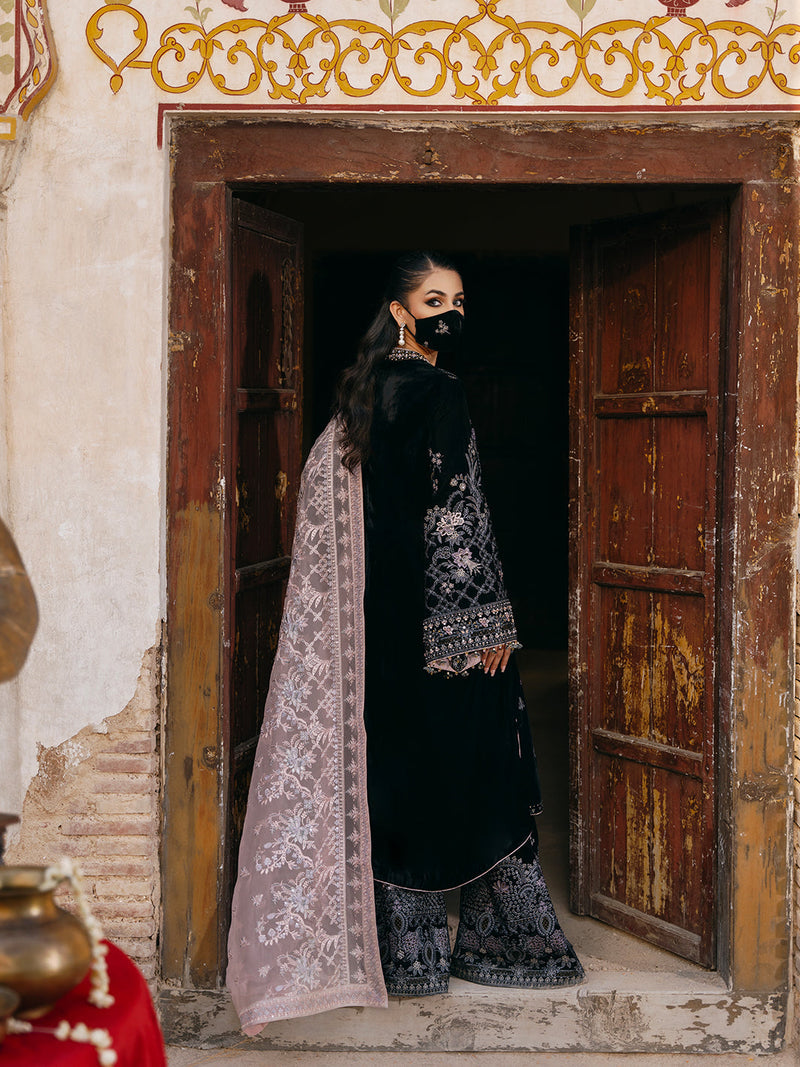 Flossie | Siara Velvet Formals | V-103 - B by Flossie - Designer Dress - Type: Ladies Clothes - Available at Libayah - 100% Original