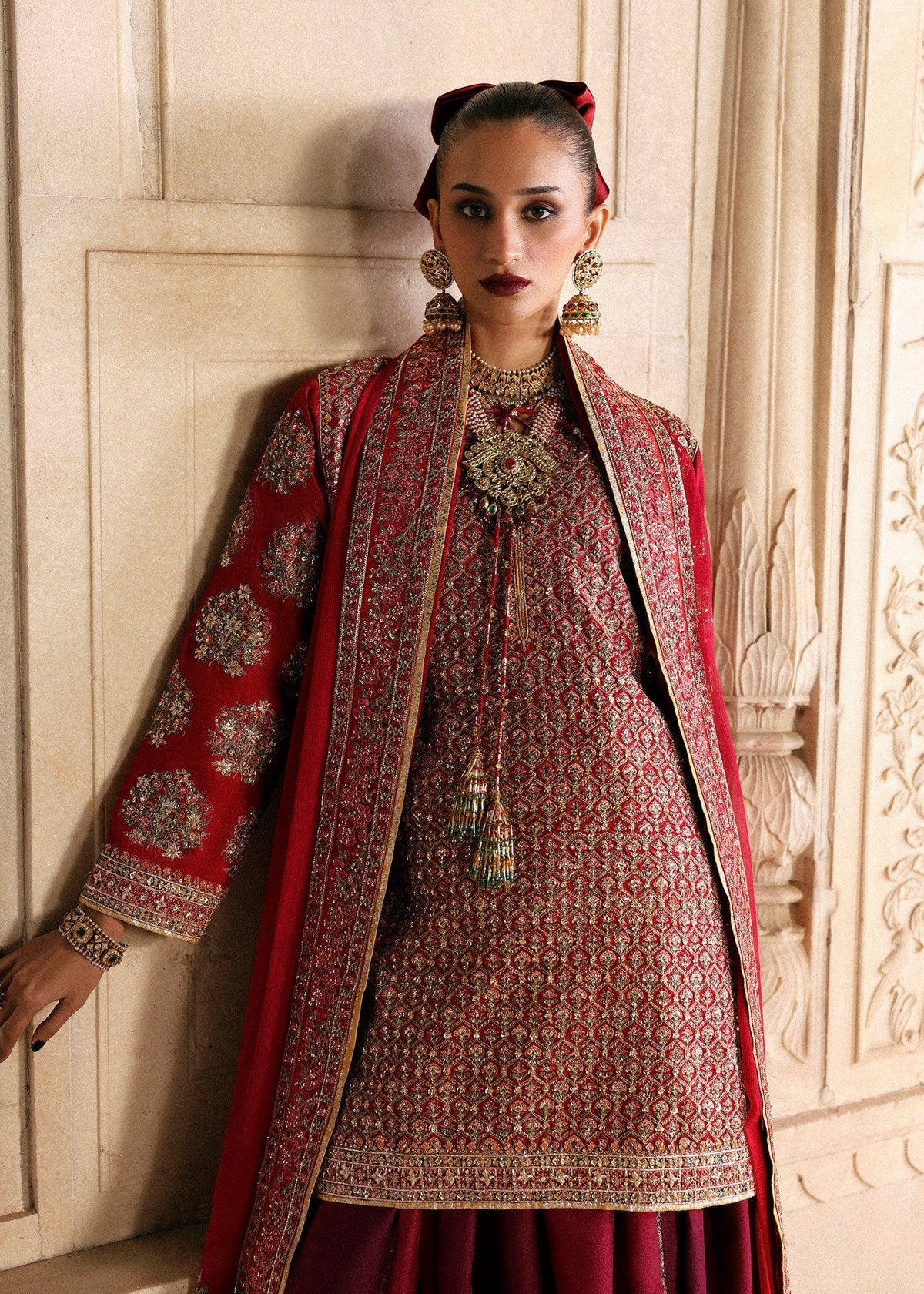 Hussain Rehar | Luxury Pret AW 25 | Crimselle by Hussain Rehar - Designer Dress  - Type : Ladies Clothes - Available at Libayah - 100% Original 