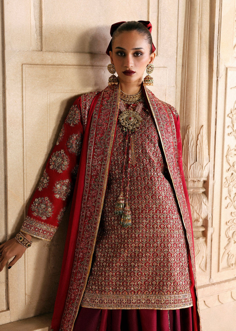 Hussain Rehar | Luxury Pret AW 25 | Crimselle by Hussain Rehar - Designer Dress  - Type : Ladies Clothes - Available at Libayah - 100% Original 