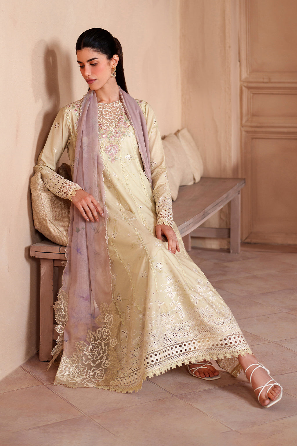 Iznik | Eid lawn | EL-10 Embroidered Lawn by Iznik - Designer Dress  - Type : Ladies Clothes - Available at Libayah - 100% Original 