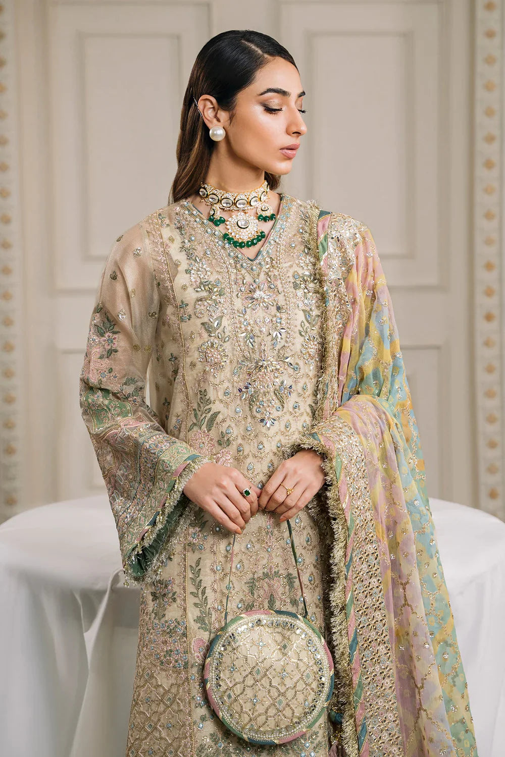 Baroque | Chantelle Embroidered Collection | CH12-04 by Baroque - Designer Dress - Type: Ladies Clothes - Available at Libayah - 100% Original