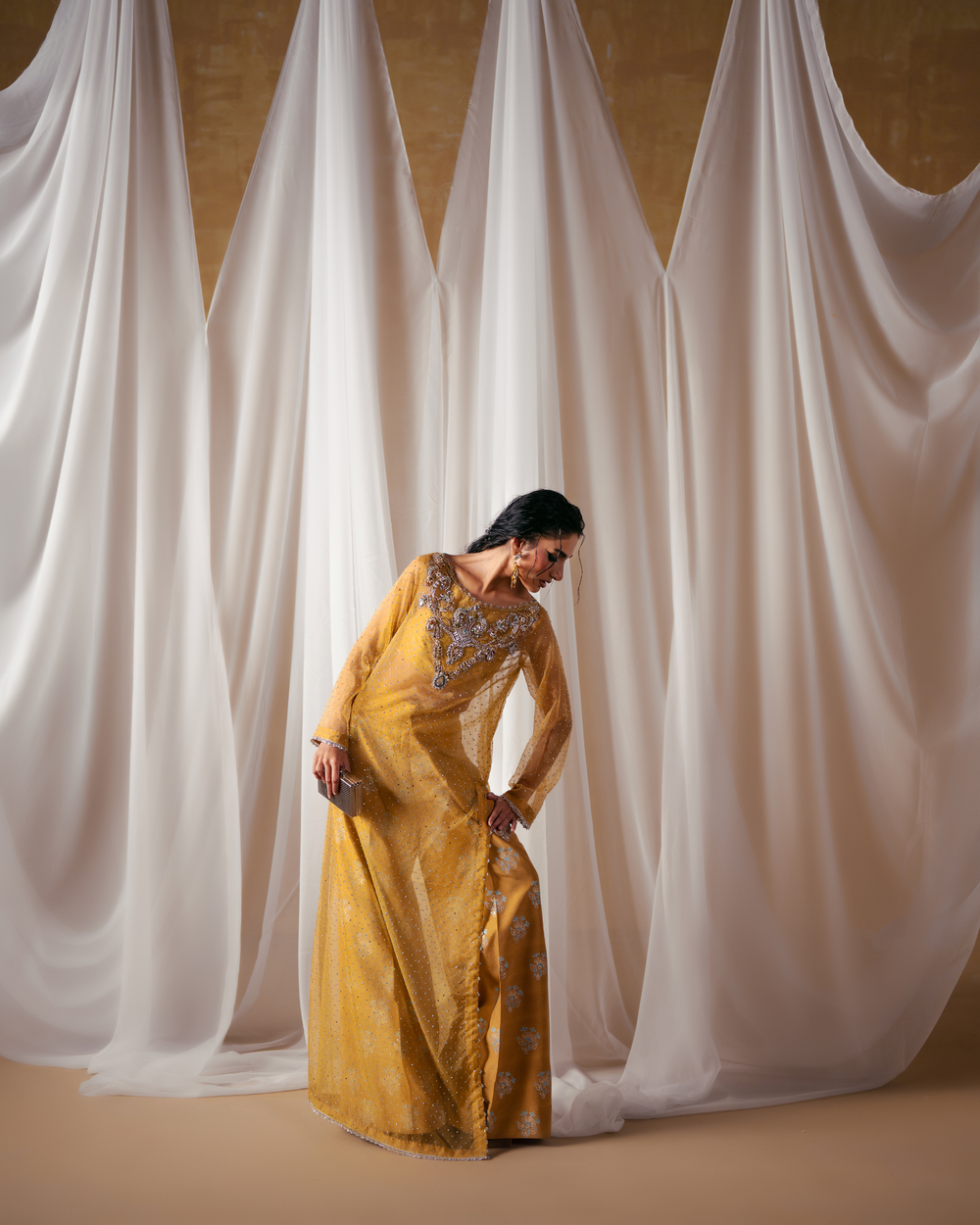 Vasal | Zyra Luxe Pret 26 | Golden Dusk by Vasal - Designer Dress  - Type : Ladies Clothes - Available at Libayah - 100% Original 