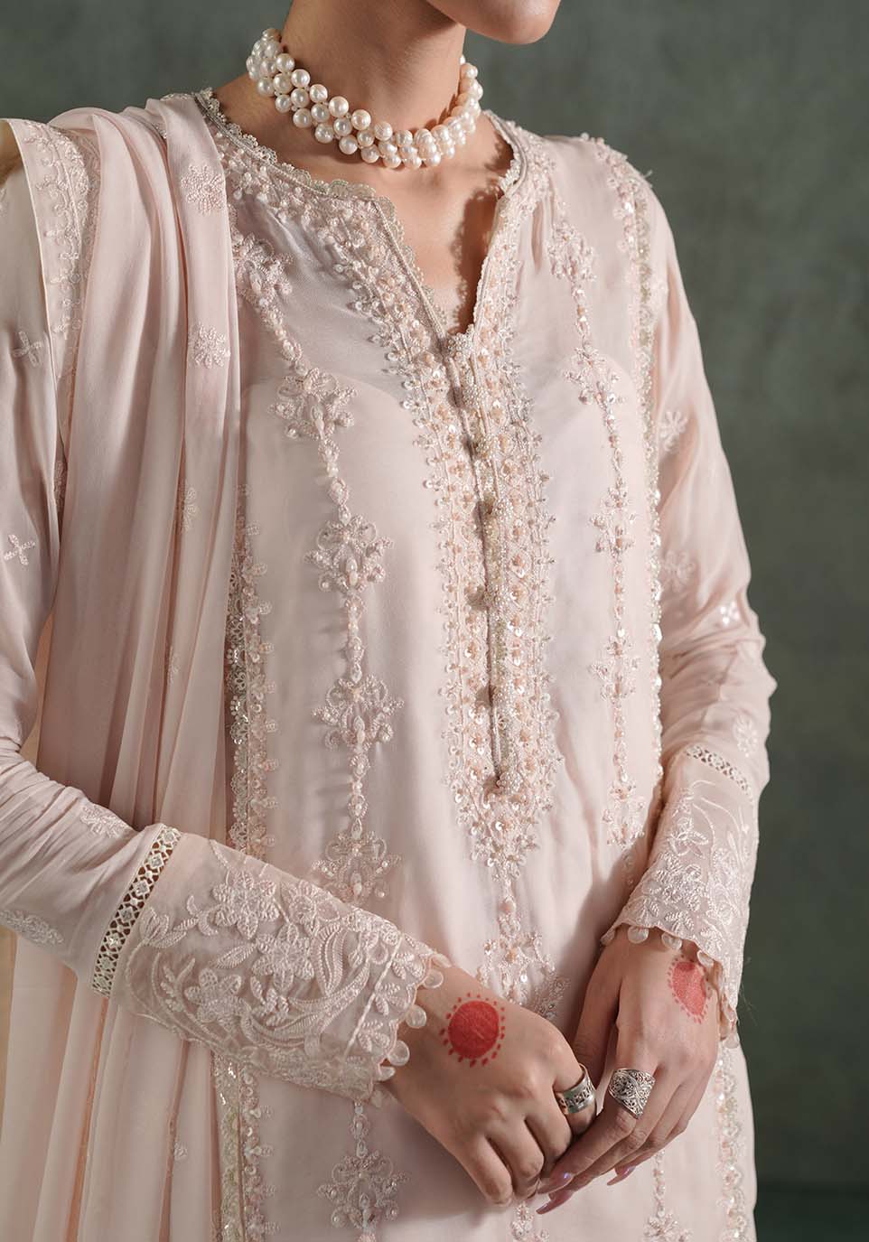 Zarqash | Lakhnawi Festive Chiffon 24 |  ZQL 008A HAIYA by Zarqash - Designer Dress - Type: Ladies Clothes - Available at Libayah - 100% Original