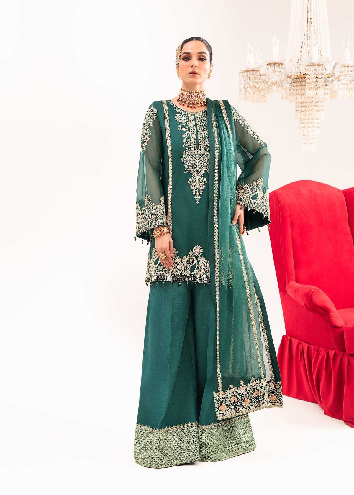 Dastoor | Sajni Luxury Eid Collection 24 | Mehrmaa by Dastoor - Designer Dress - Type: Ladies Clothes - Available at Libayah - 100% Original