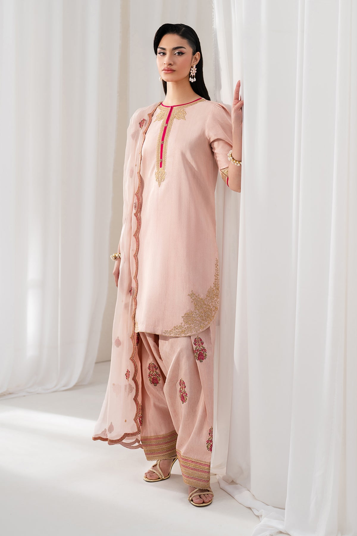 Baroque | Formal Collection | UF-4136 by Baroque - Designer Dress  - Type : Ladies Clothes - Available at Libayah - 100% Original 