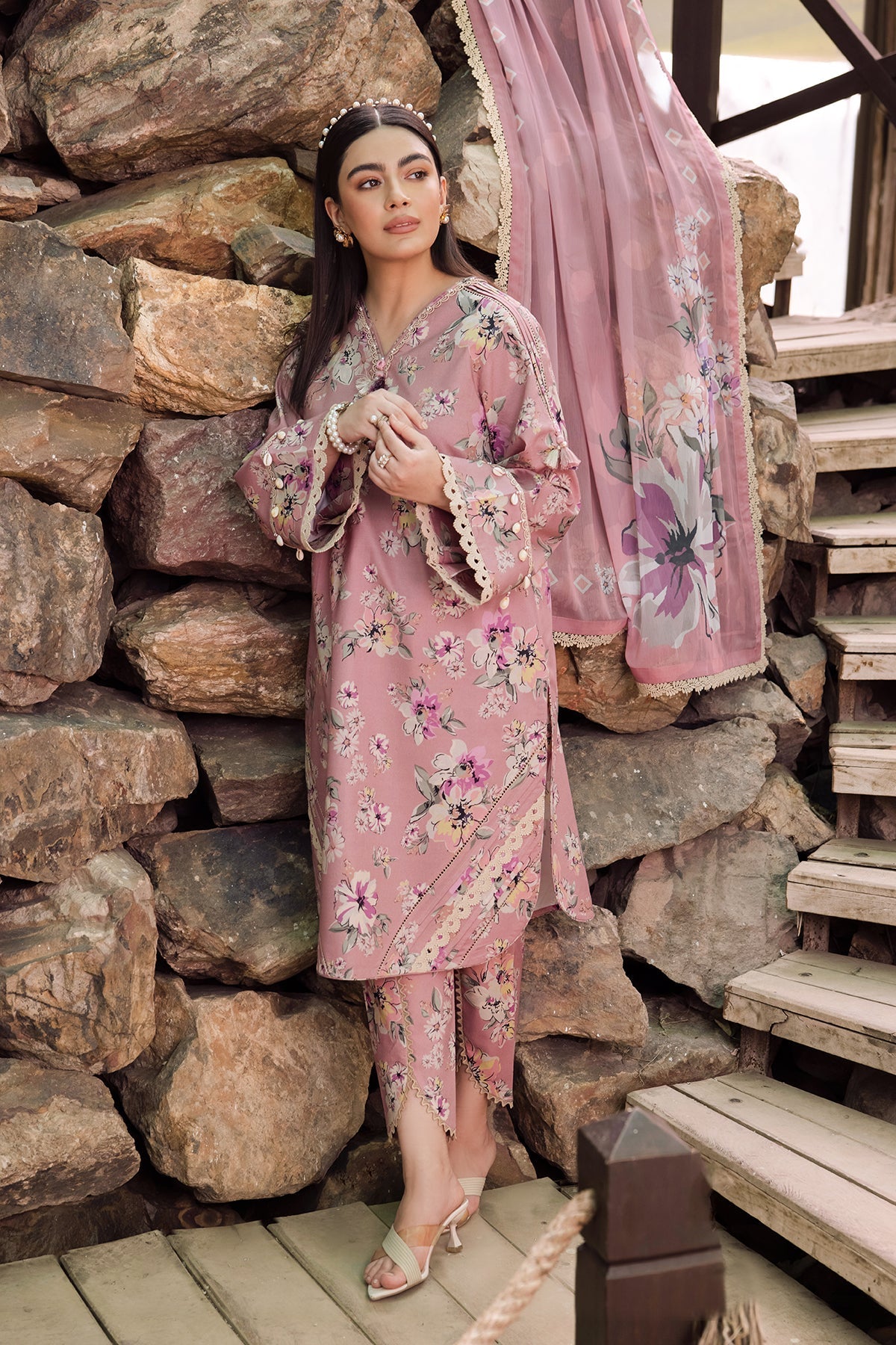 Alizeh | Sheen Lawn Prints 24 | CAMELIA by Alizeh - Designer Dress - Type: Ladies Clothes - Available at Libayah - 100% Original