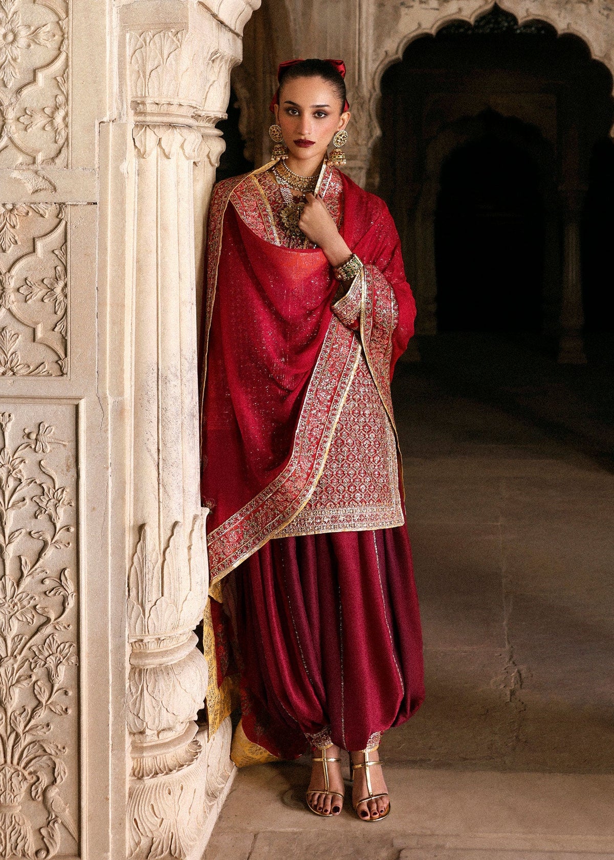 Hussain Rehar | Luxury Pret AW 25 | Crimselle by Hussain Rehar - Designer Dress  - Type : Ladies Clothes - Available at Libayah - 100% Original 
