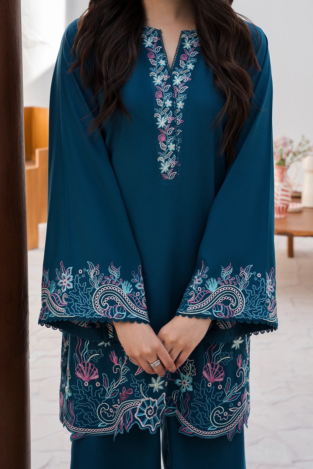 Azure | Chic Essentials | Aquamarine by Azure - Designer Dress  - Type : Ladies Clothes - Available at Libayah - 100% Original 