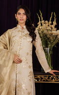 Threads and Motifs | Formal Dresses 25 | Chiffon Embroidered Jacket with Embroidered Trouser by Threads and Motifs - Designer Dress  - Type : Ladies Clothes - Available at Libayah - 100% Original 