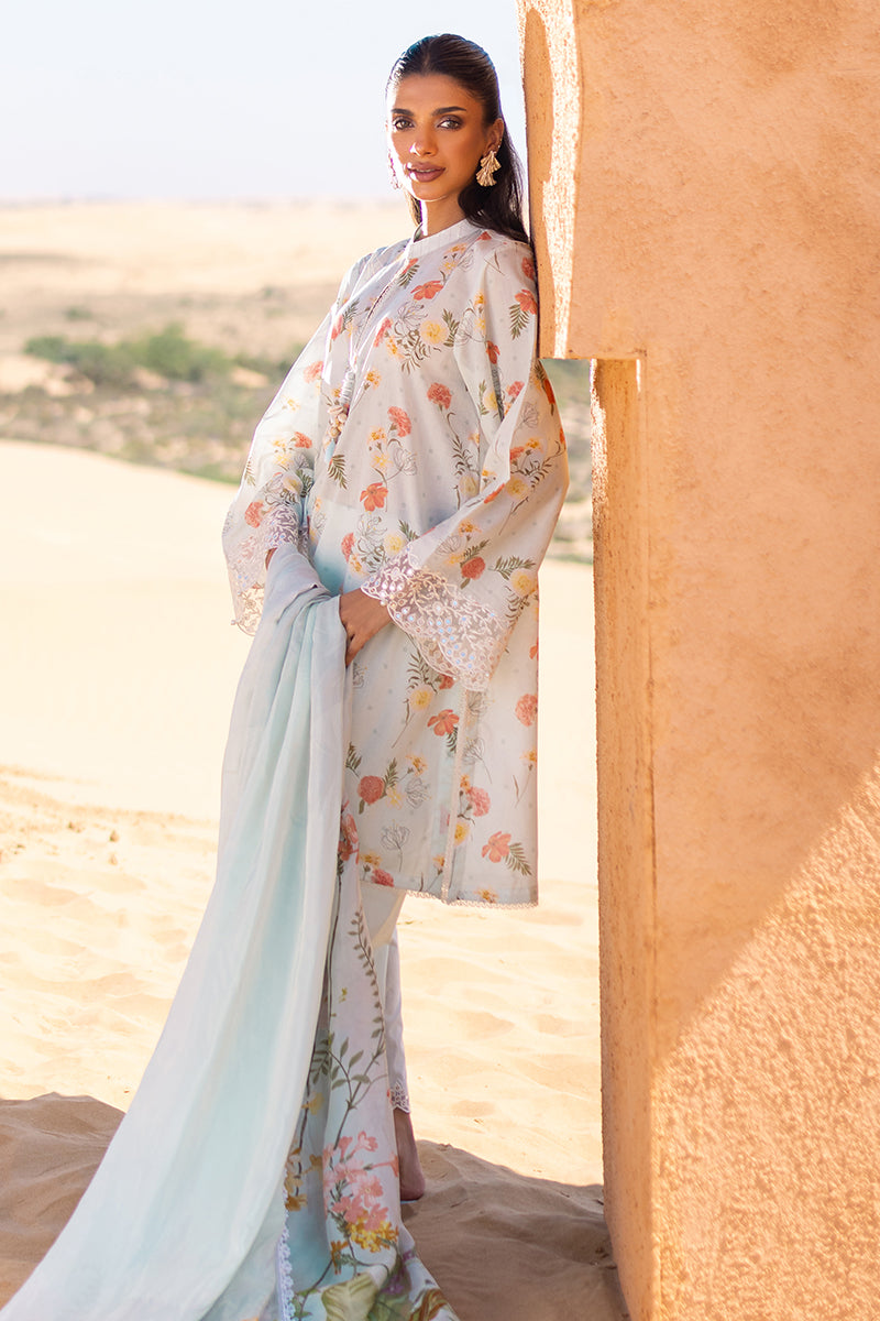 Cross Stitch | Eid Lawn 24 | AQUA GLAZE by Cross Stitch - Designer Dress - Type: Ladies Clothes - Available at Libayah - 100% Original