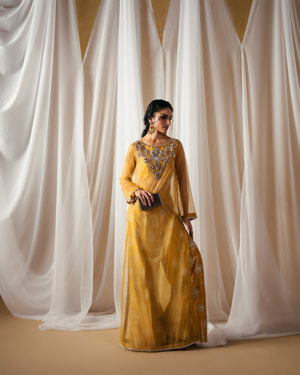 Vasal | Zyra Luxe Pret 26 | Golden Dusk by Vasal - Designer Dress  - Type : Ladies Clothes - Available at Libayah - 100% Original 