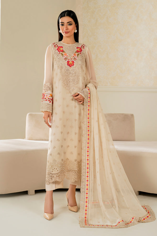 Baroque | Luxury Pret 25 | EMBROIDERED CHIFFON PR-1145 by Baroque - Designer Dress  - Type : Ladies Clothes - Available at Libayah - 100% Original 