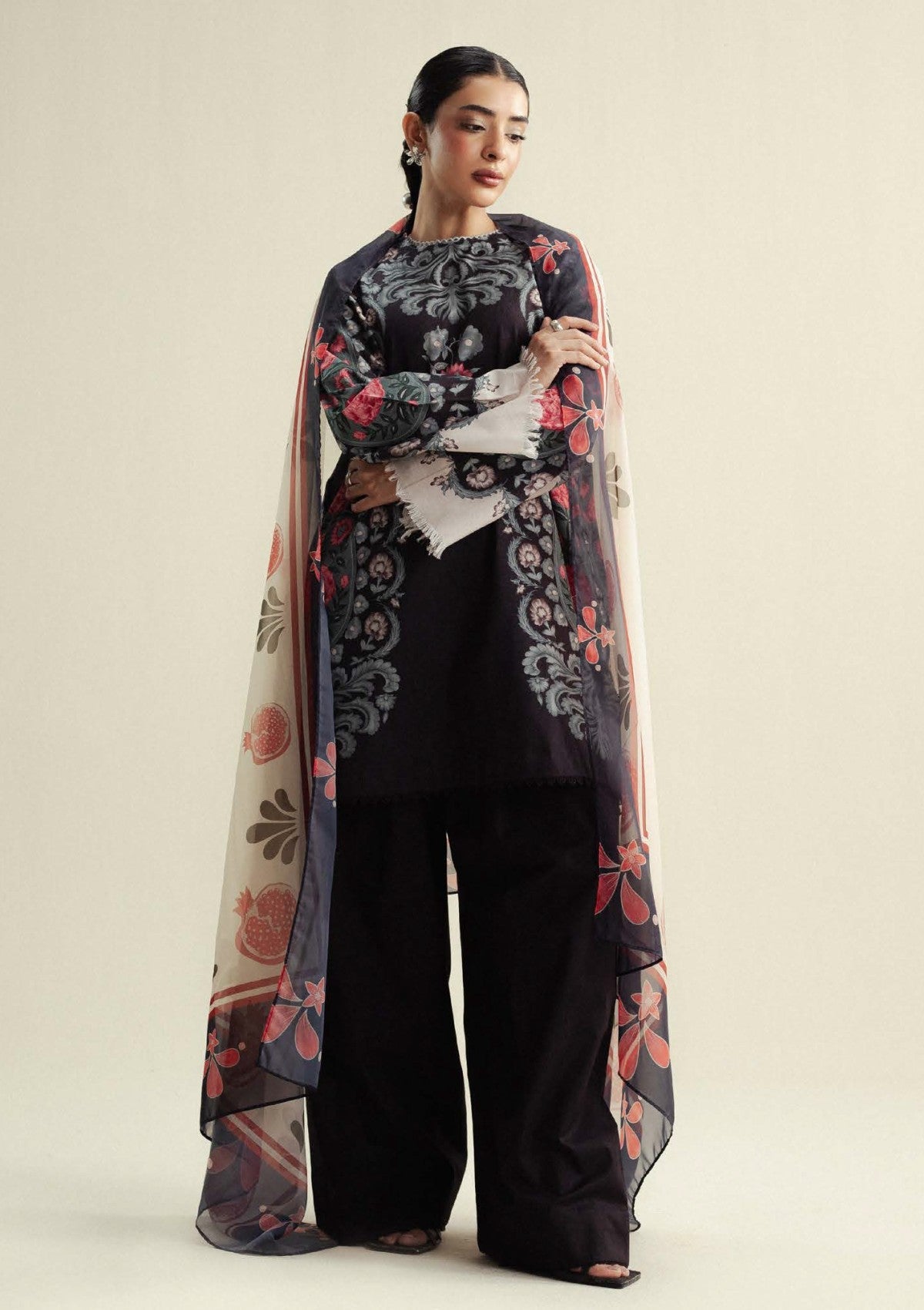 Zara Shahjahan | Coco Prints 25 | Sol-9B by Zara Shahjahan - Designer Dress  - Type : Ladies Clothes - Available at Libayah - 100% Original 