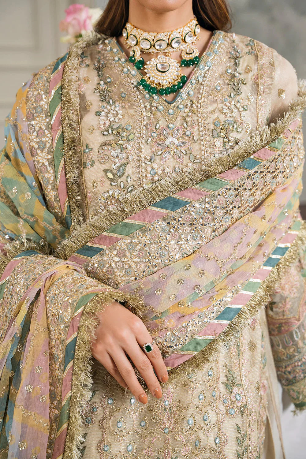 Baroque | Chantelle Embroidered Collection | CH12-04 by Baroque - Designer Dress - Type: Ladies Clothes - Available at Libayah - 100% Original