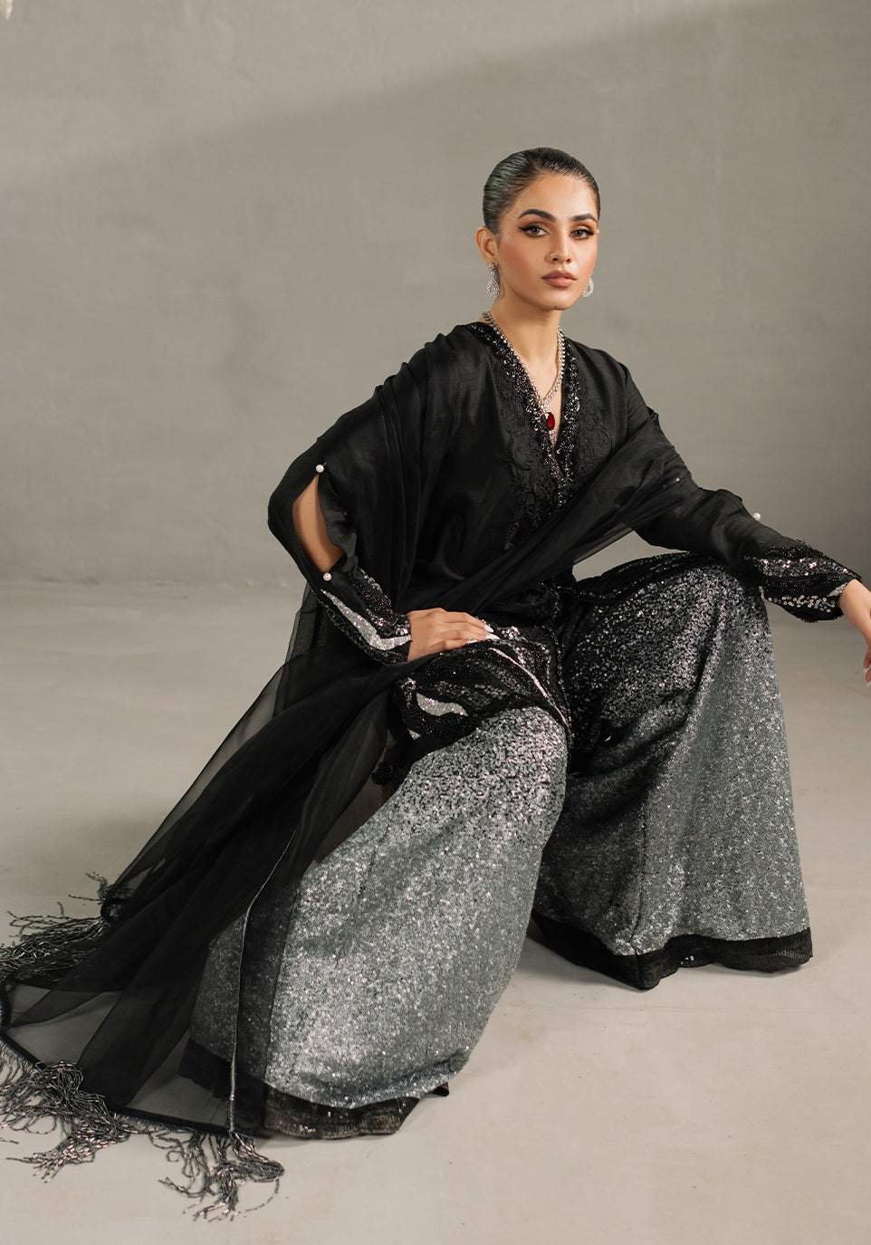 Zarqash | Silk Edit | ZQS 022 LEILA by Zarqash - Designer Dress - Type: Ladies Clothes - Available at Libayah - 100% Original