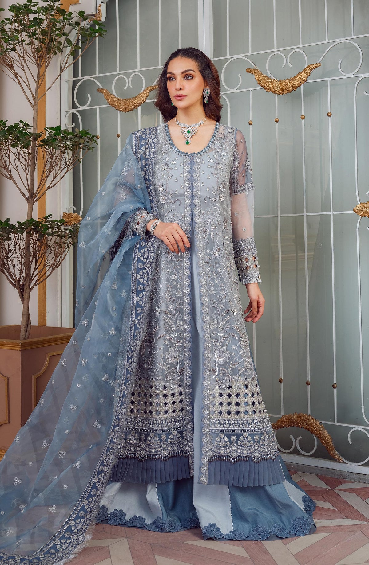 Mina Kashif | Luxury Pret | MK23-13-A/B by Mina Kashif - Designer Dress - Type: Formal - Available at Libayah - 100% Original