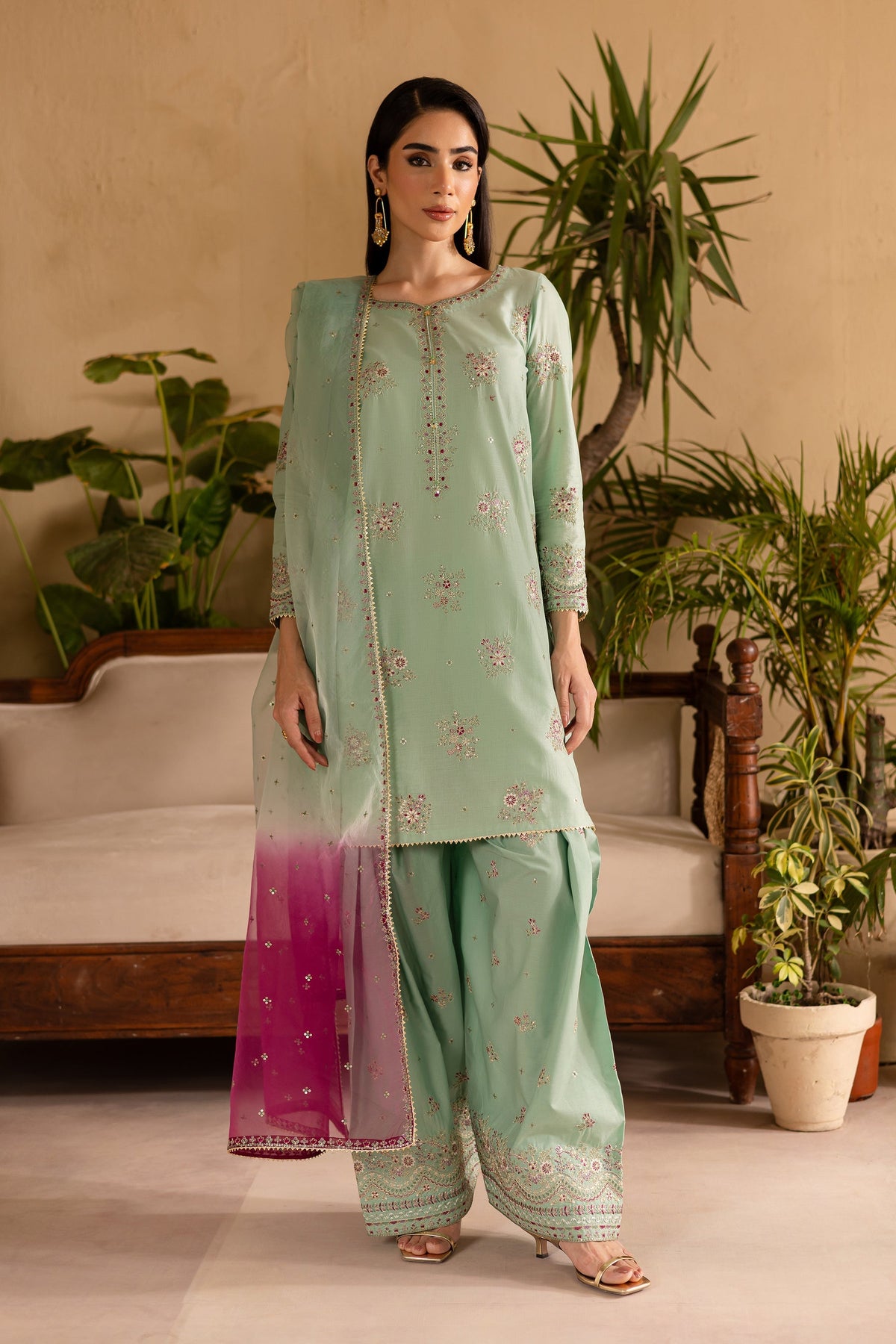 Batik | Nyra Embroidered Summer Solids | Amawas by Batik - Designer Dress - Type: Ladies Clothes - Available at Libayah - 100% Original