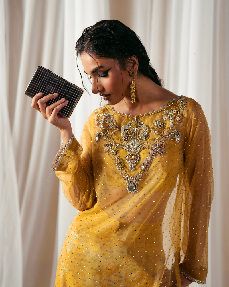 Vasal | Zyra Luxe Pret 26 | Golden Dusk by Vasal - Designer Dress  - Type : Ladies Clothes - Available at Libayah - 100% Original 