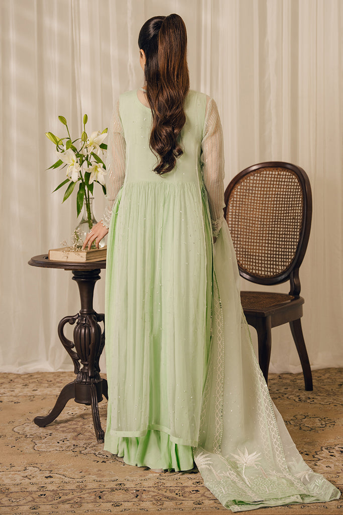 Cross Stitch | Luxury Pret | MINT BLOOM by Cross Stitch - Designer Dress - Type: Luxury - Available at Libayah - 100% Original