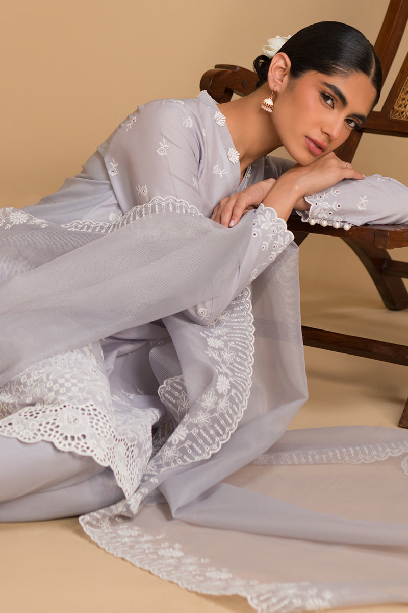 Cross Stitch | Chikankari Lawn Collection | P-05 by Cross Stitch - Designer Dress - Type: Ladies Clothes - Available at Libayah - 100% Original