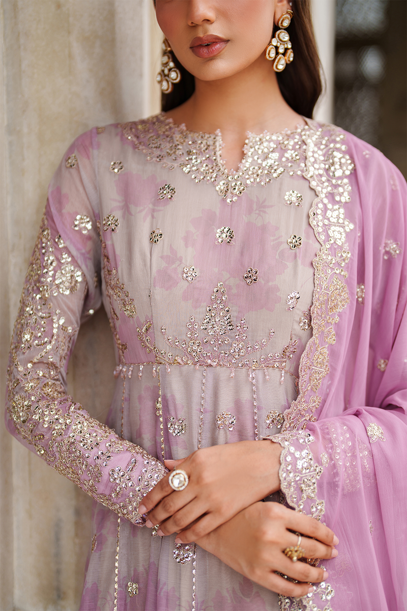 Iznik | Festive Formal | UE-555 Printed Chiffon by Iznik - Designer Dress  - Type : Ladies Clothes - Available at Libayah - 100% Original 