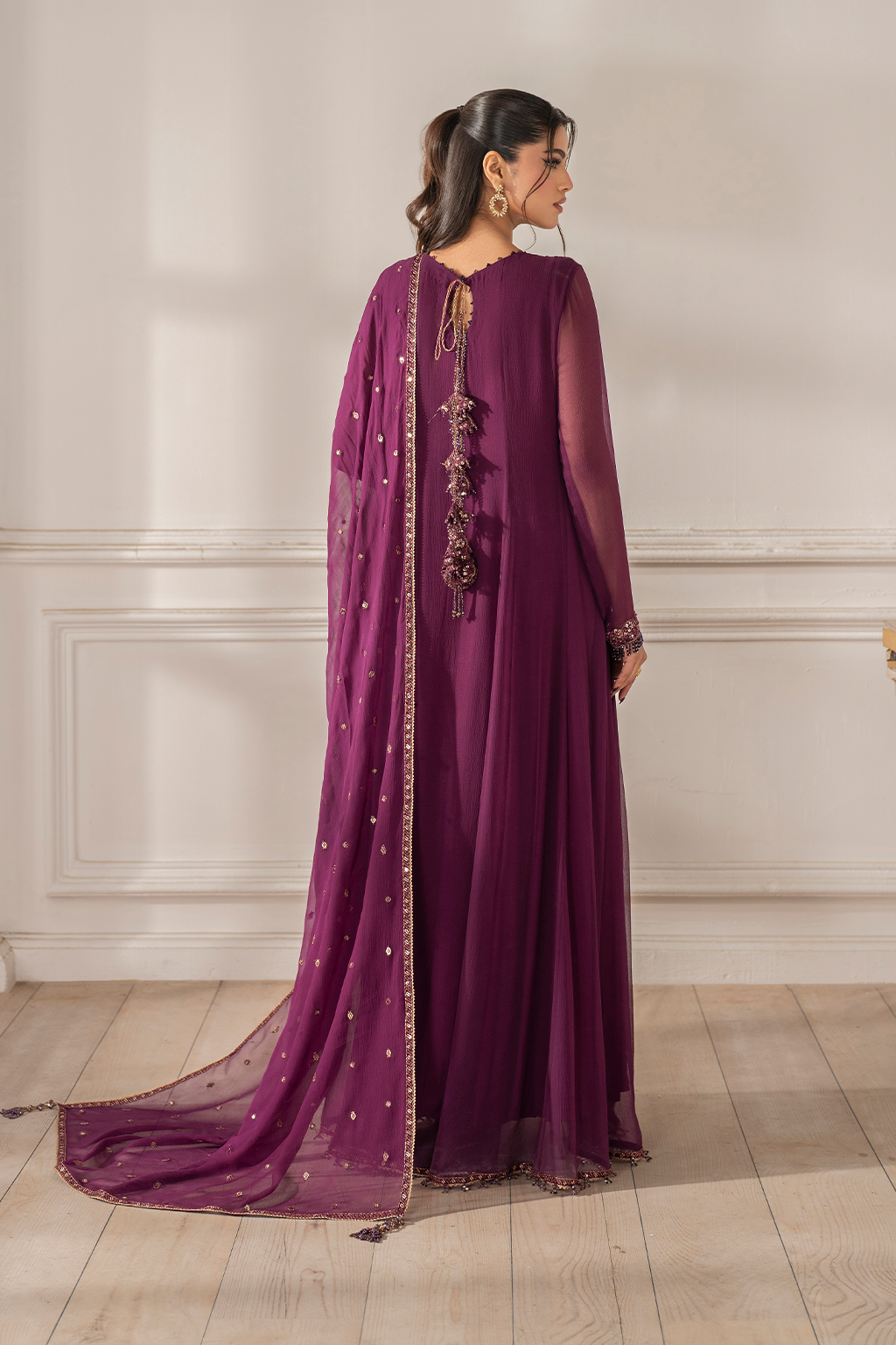 Iznik | Festive Formal |  UE-480 Embroidered Chiffon by Iznik - Designer Dress  - Type : Ladies Clothes - Available at Libayah - 100% Original 