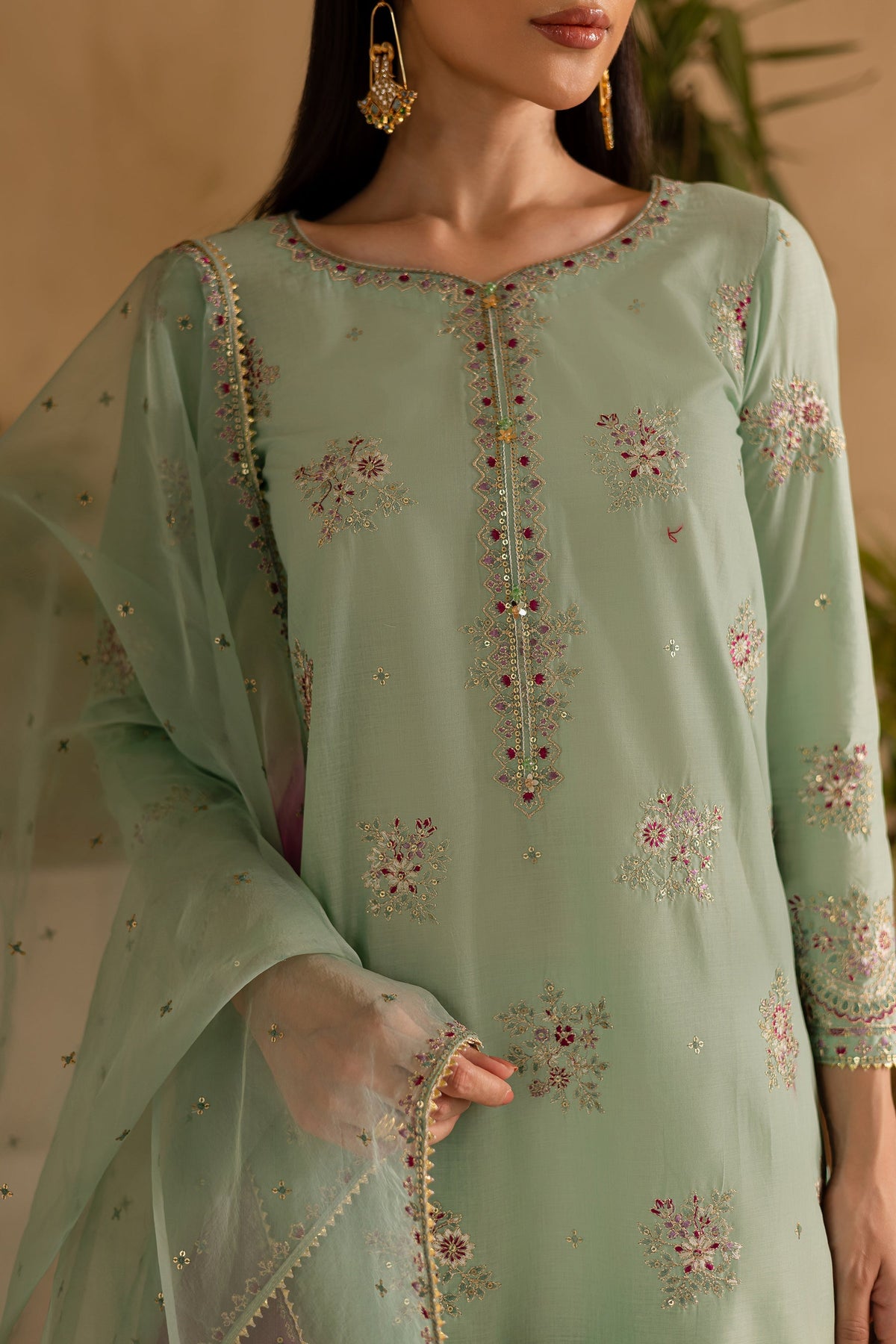 Batik | Nyra Embroidered Summer Solids | Amawas by Batik - Designer Dress - Type: Ladies Clothes - Available at Libayah - 100% Original