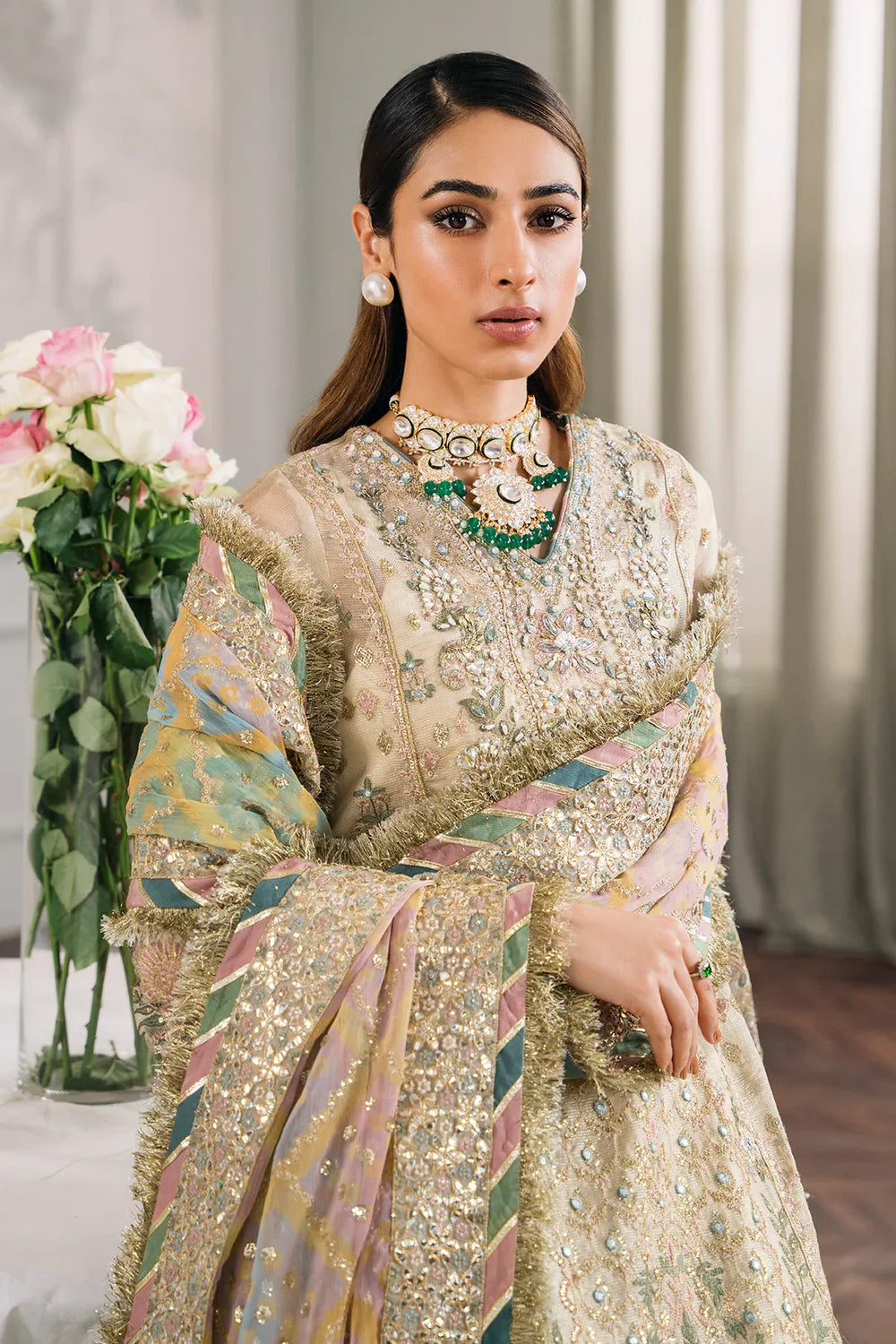 Baroque | Chantelle Embroidered Collection | CH12-04 by Baroque - Designer Dress - Type: Ladies Clothes - Available at Libayah - 100% Original