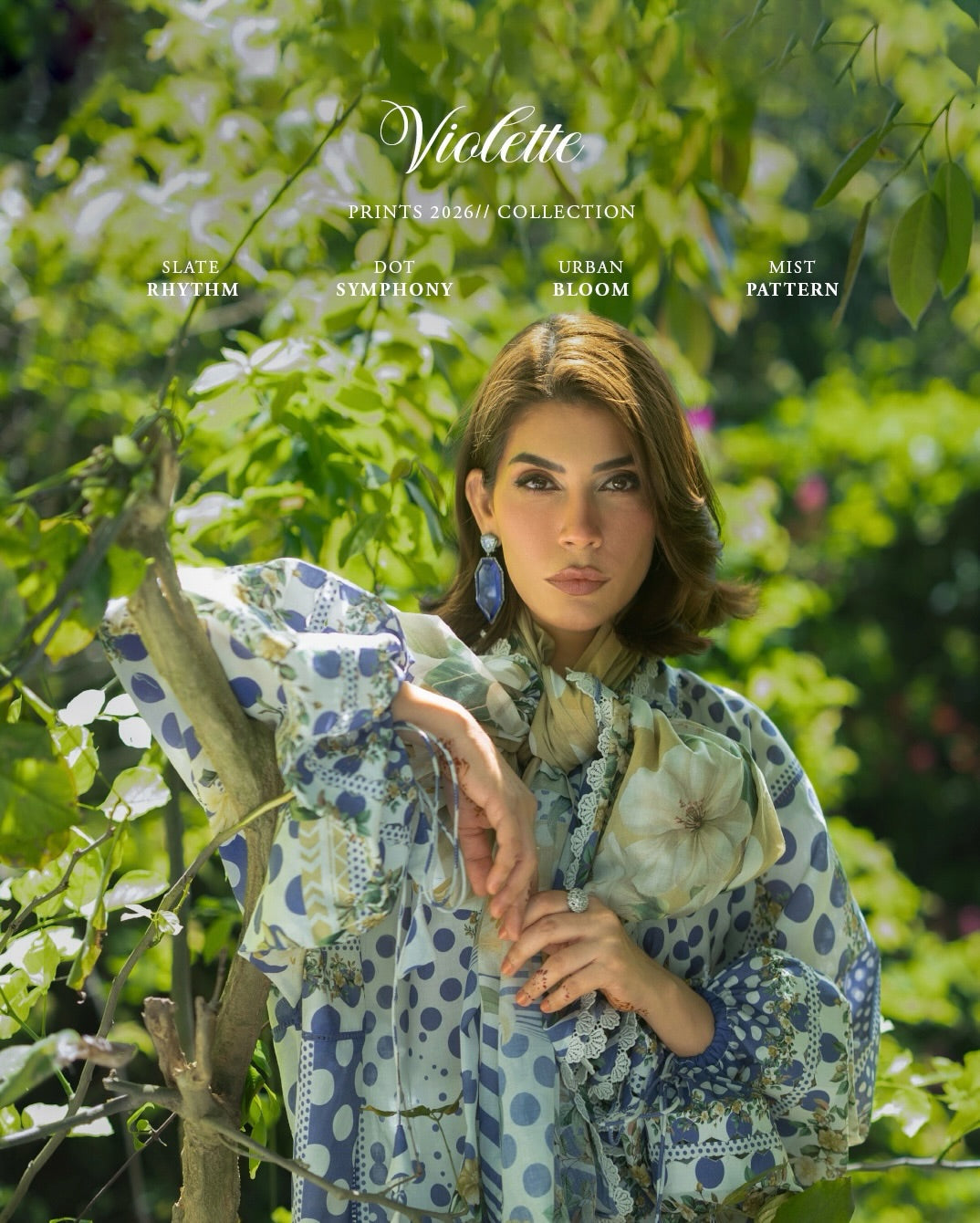 Elaf Premium | Bridgerton Prints 26 | EPB-5A VIOLETTE by Elaf Premium - Designer Dress  - Type : Ladies Clothes - Available at Libayah - 100% Original 