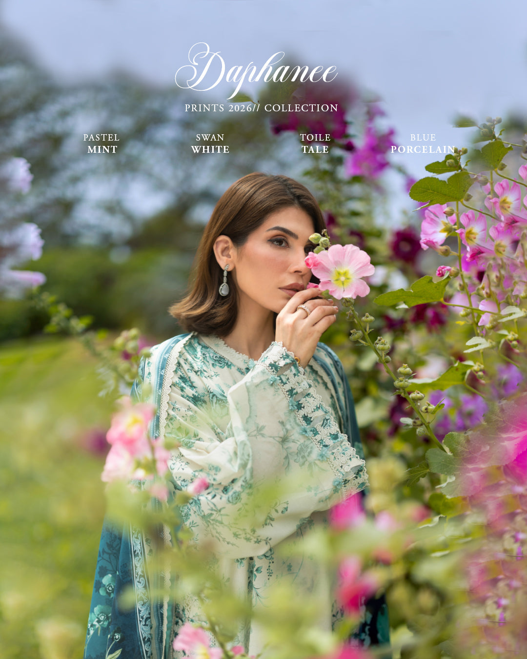 Elaf Premium | Bridgerton Prints 26 | EPB-7A DAPHANEE by Elaf Premium - Designer Dress  - Type : Ladies Clothes - Available at Libayah - 100% Original 