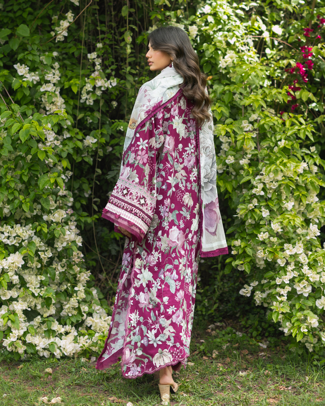 Elaf Premium | Bridgerton Prints 26 | EPB-4B DOLCE ROSA by Elaf Premium - Designer Dress  - Type : Ladies Clothes - Available at Libayah - 100% Original 