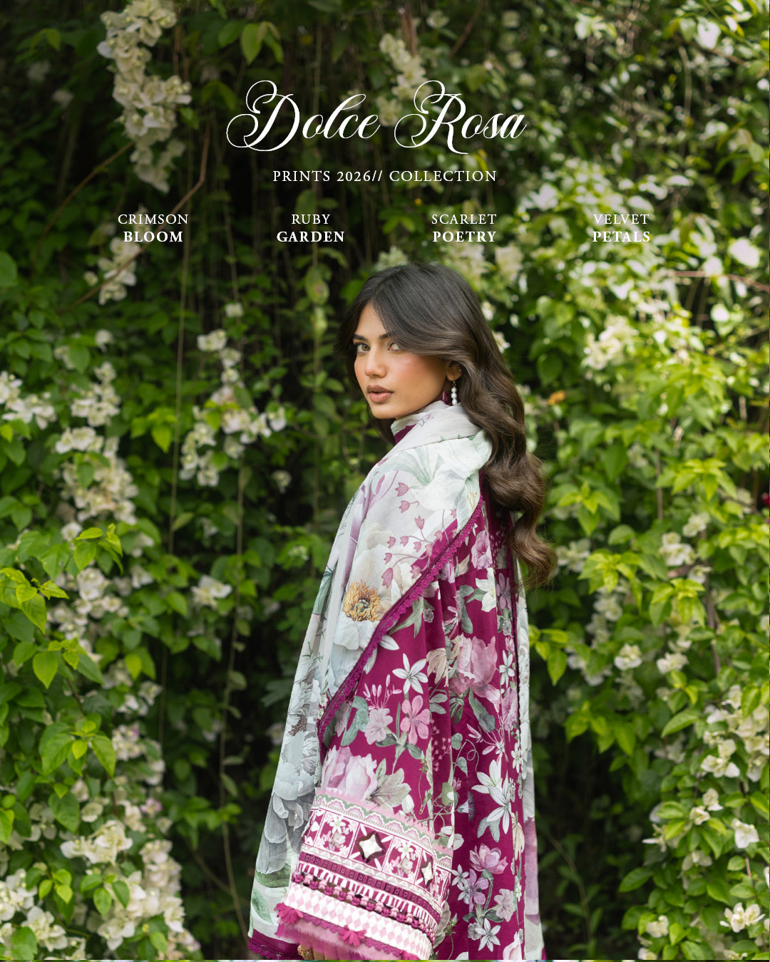 Elaf Premium | Bridgerton Prints 26 | EPB-4B DOLCE ROSA by Elaf Premium - Designer Dress  - Type : Ladies Clothes - Available at Libayah - 100% Original 