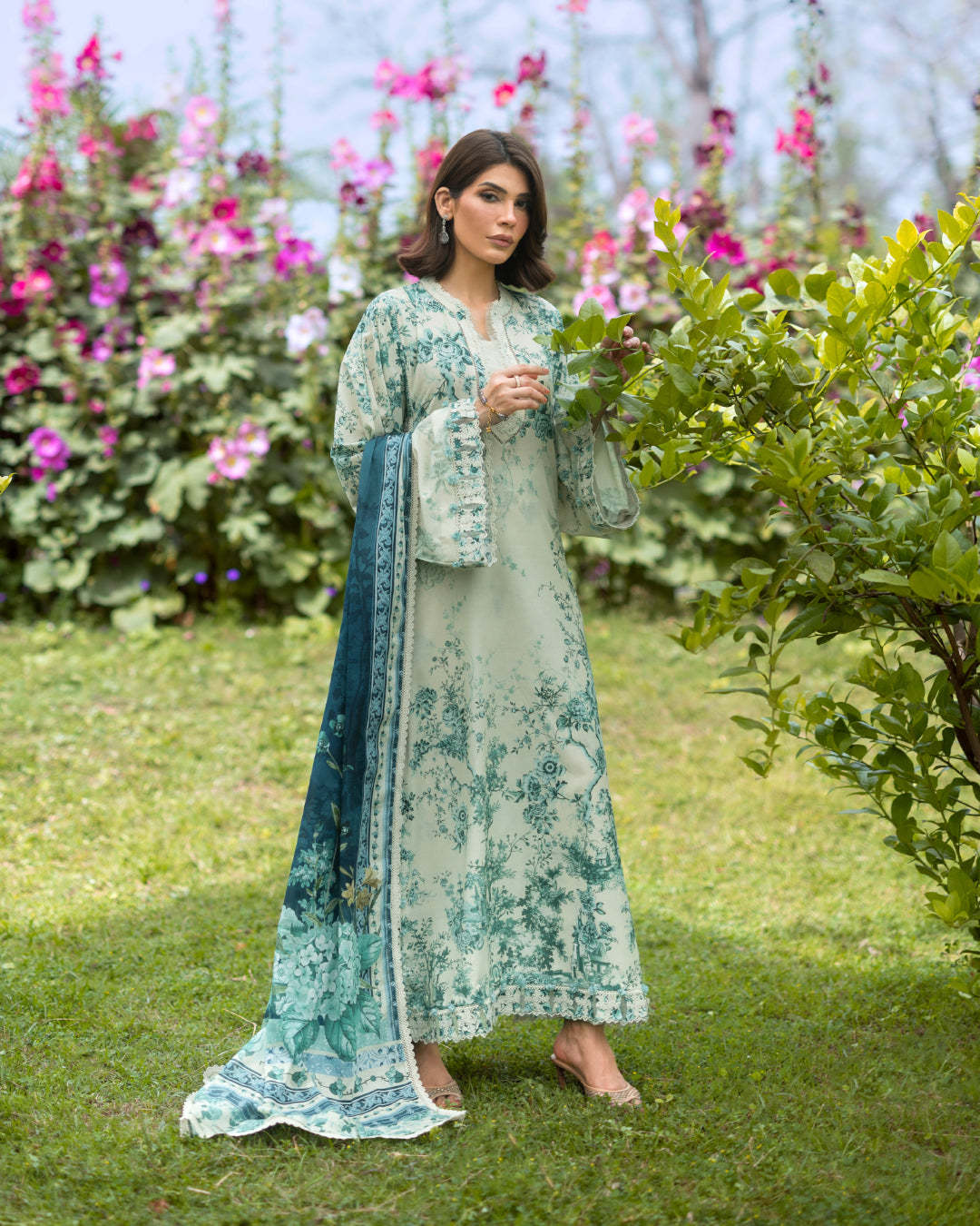 Elaf Premium | Bridgerton Prints 26 | EPB-7A DAPHANEE by Elaf Premium - Designer Dress  - Type : Ladies Clothes - Available at Libayah - 100% Original 