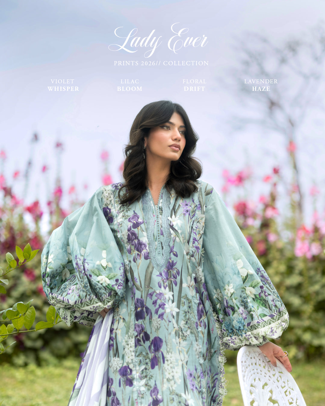 Elaf Premium | Bridgerton Prints 26 | EPB-2B LADY EVER by Elaf Premium - Designer Dress  - Type : Ladies Clothes - Available at Libayah - 100% Original 