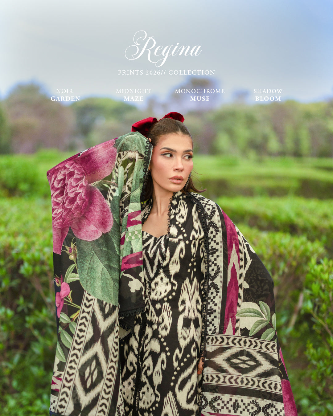 Elaf Premium | Bridgerton Prints 26 | EPB-1B REGINA by Elaf Premium - Designer Dress  - Type : Ladies Clothes - Available at Libayah - 100% Original 