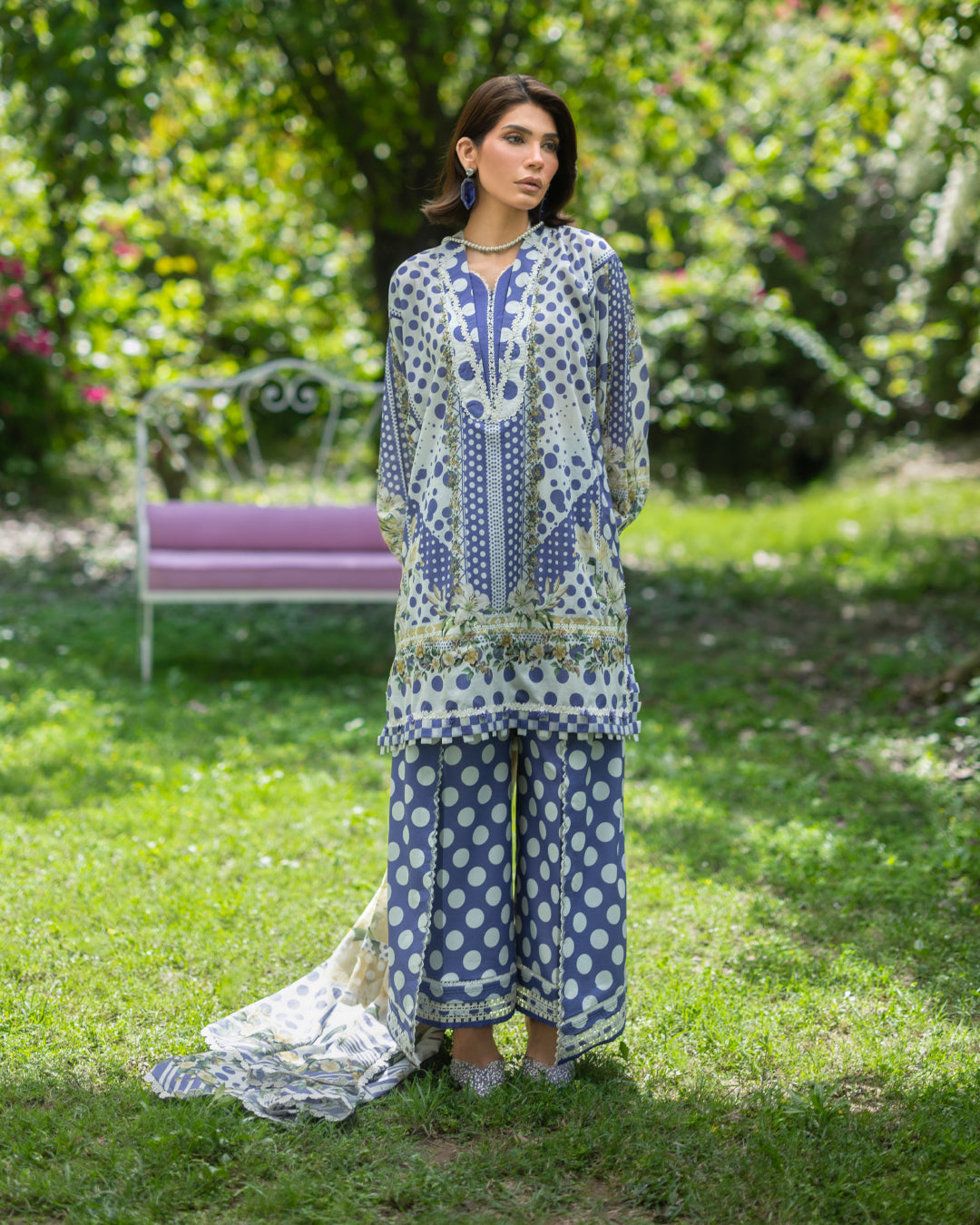 Elaf Premium | Bridgerton Prints 26 | EPB-5A VIOLETTE by Elaf Premium - Designer Dress  - Type : Ladies Clothes - Available at Libayah - 100% Original 