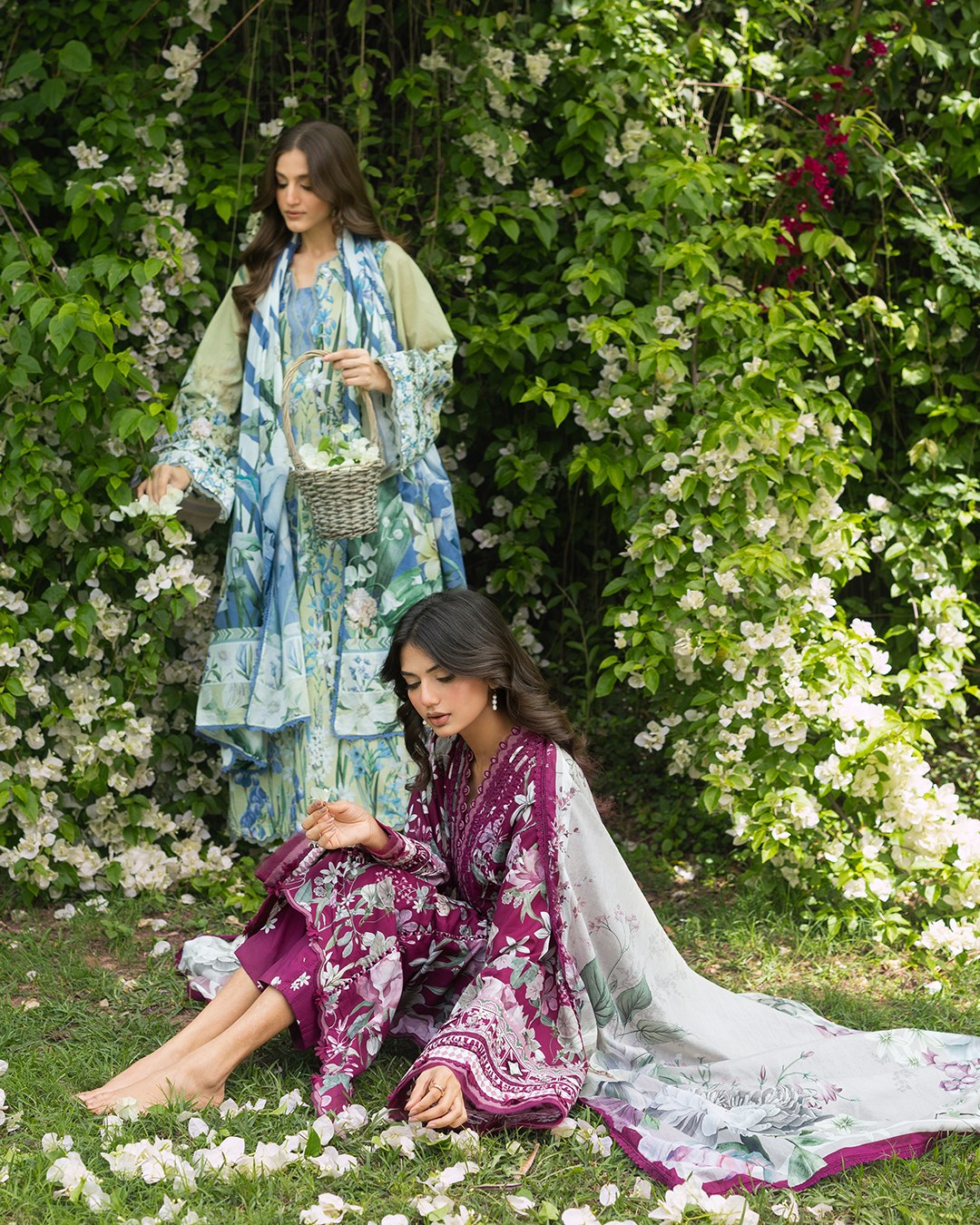 Elaf Premium | Bridgerton Prints 26 | EPB-2A GARDEN AFFAIR by Elaf Premium - Designer Dress  - Type : Ladies Clothes - Available at Libayah - 100% Original 