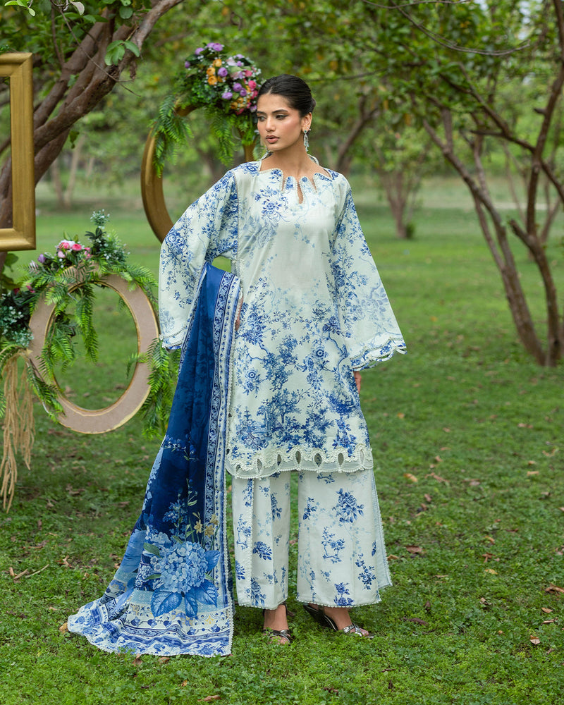 Elaf Premium | Bridgerton Prints 26 | EPB-7B FIORI D'AVORIO by Elaf Premium - Designer Dress  - Type : Ladies Clothes - Available at Libayah - 100% Original 