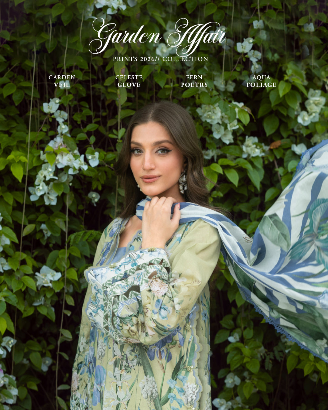 Elaf Premium | Bridgerton Prints 26 | EPB-2A GARDEN AFFAIR by Elaf Premium - Designer Dress  - Type : Ladies Clothes - Available at Libayah - 100% Original 