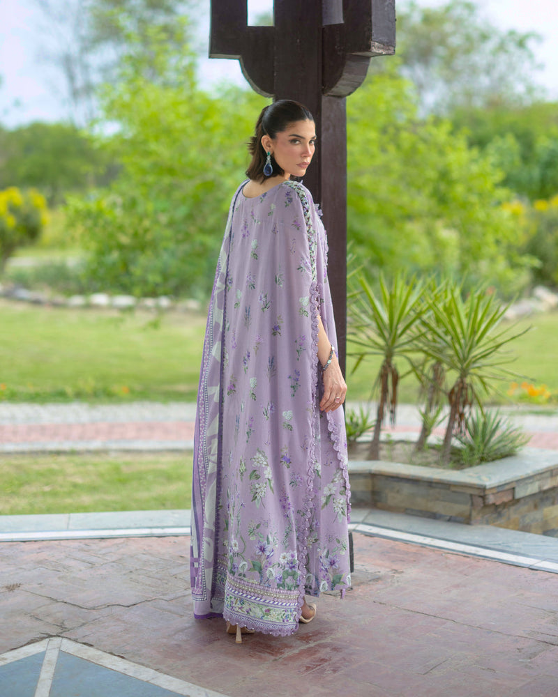 Elaf Premium | Bridgerton Prints 26 | EPB-6A LILAC GARDEN by Elaf Premium - Designer Dress  - Type : Ladies Clothes - Available at Libayah - 100% Original 