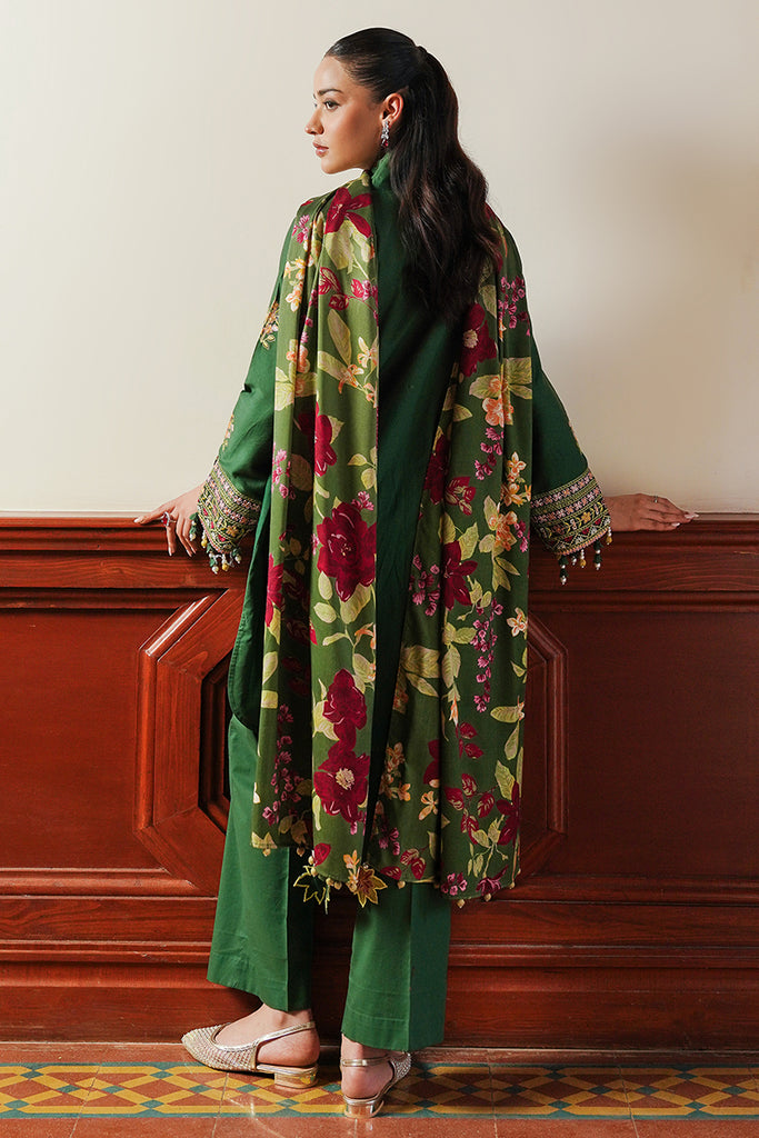 Cross Stitch | Satin De Luxe | GREEN OASIS by Cross Stitch - Designer Dress - Type: Luxury - Available at Libayah - 100% Original
