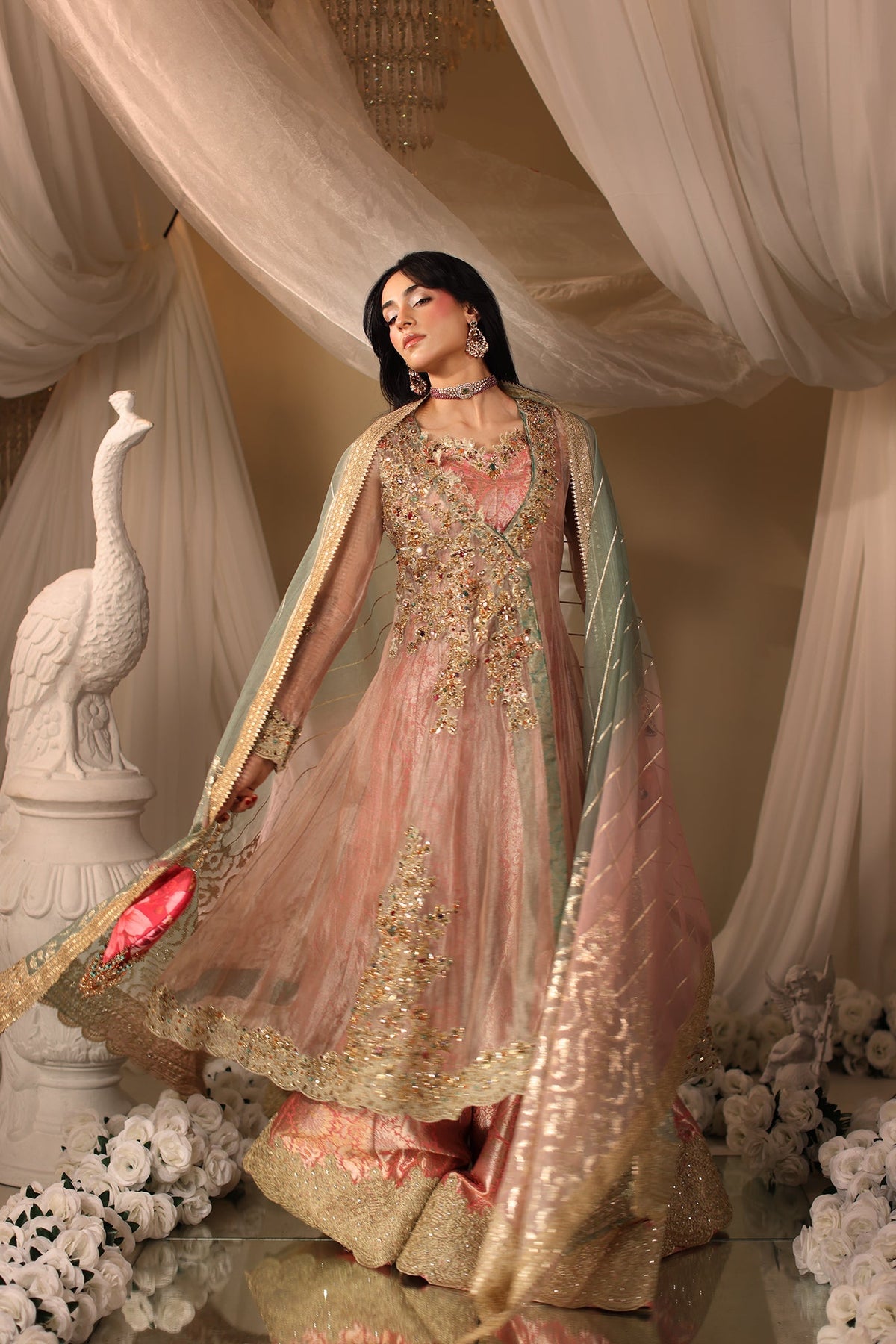Musferah Saad | Casa Blance |Mughal Blossom by Musferah Saad - Designer Dress  - Type : Ladies Clothes - Available at Libayah - 100% Original 